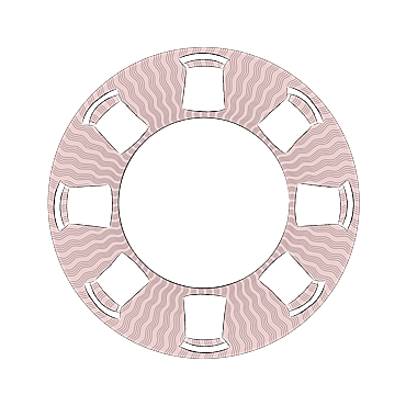 Size Guide - Round Rug in a Dining Room